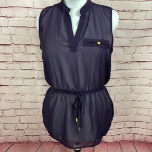 Mileage Sheer Purple Top Size XL